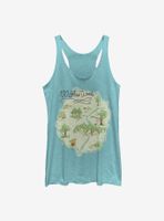 Disney Winnie The Pooh Acre Map Womens Tank Top