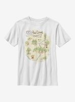 Disney Winnie The Pooh 100 Acre Map Youth T-Shirt