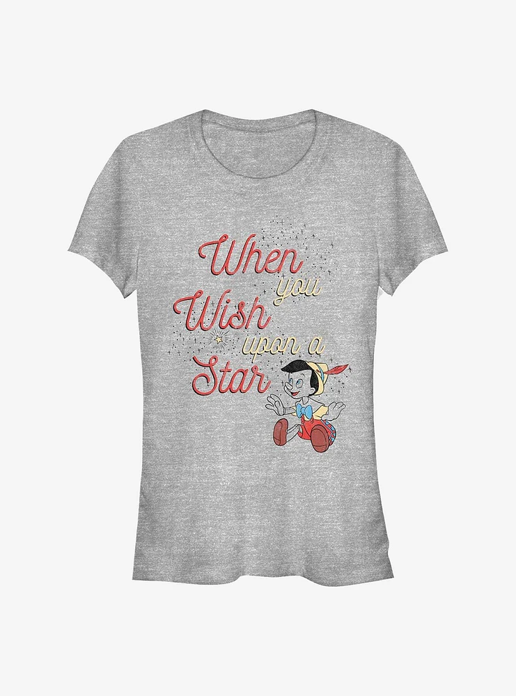 Disney Pinocchio Wishing Star Girls T-Shirt