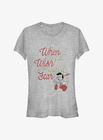 Disney Pinocchio Wishing Star Girls T-Shirt