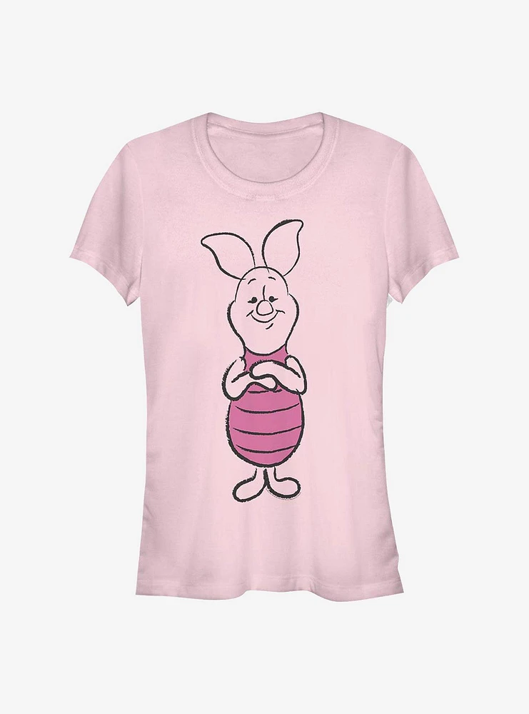 Disney Winnie The Pooh Basic Sketch Piglet Girls T-Shirt