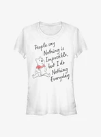 Disney Winnie The Pooh Nothing Is Impossible Girls T-Shirt