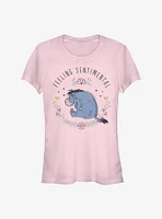 Disney Winnie The Pooh Eeyore Flowers Girls T-Shirt