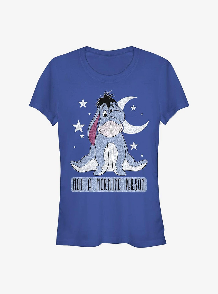 Disney Winnie The Pooh Eeyore Not Morning Girls T-Shirt