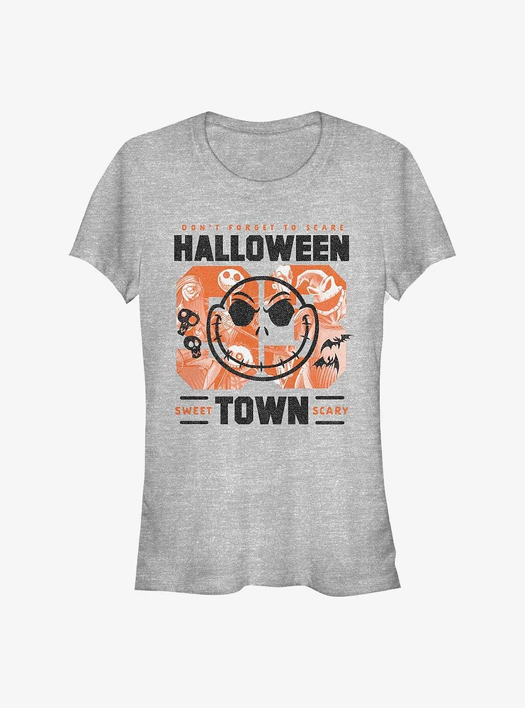 The Nightmare Before Christmas Halloweentown Collage Girls T-Shirt