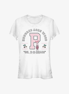 Disney Winnie The Pooh Piglet Collegiate Girls T-Shirt