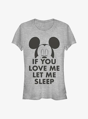 Disney Mickey Mouse Let Me Sleep Girls T-Shirt