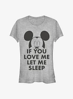 Disney Mickey Mouse Let Me Sleep Girls T-Shirt