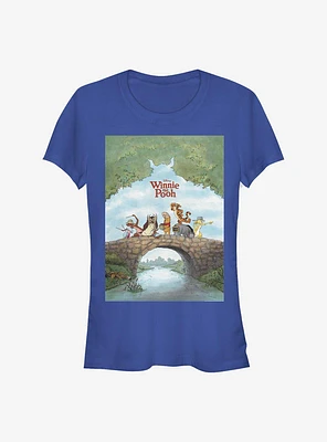 Disney Winnie The Pooh Movie Poster Girls T-Shirt