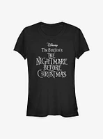 Disney The Nightmare Before Christmas Logo Girls T-Shirt