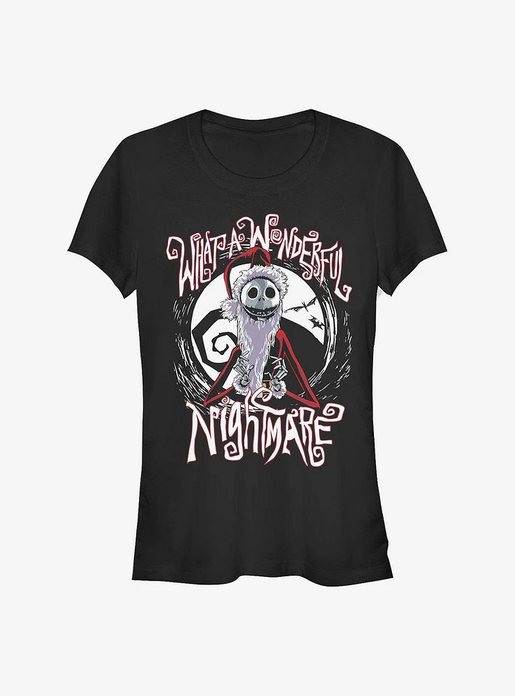 Disney The Nightmare Before Christmas What A Wonderful Santa Jack Girls T-Shirt