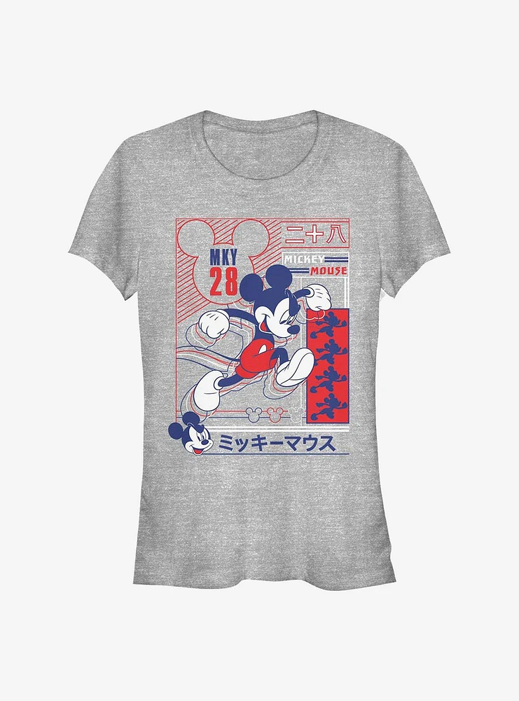 Disney Mickey Mouse Sporty Technical Girls T-Shirt