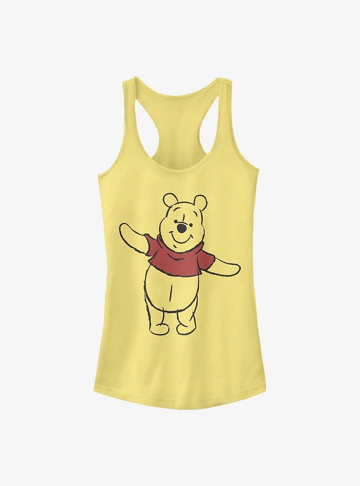 Disney Winnie The Pooh Basic Sketch Girls Tank