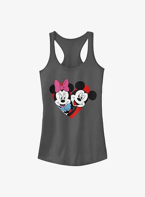 Disney Mickey Mouse & Minnie Heart Girls Tank Top