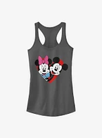 Disney Mickey Mouse & Minnie Heart Girls Tank Top