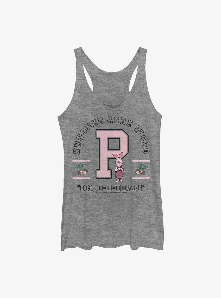 Disney Winnie The Pooh Piglet Collegiate Girls Tank