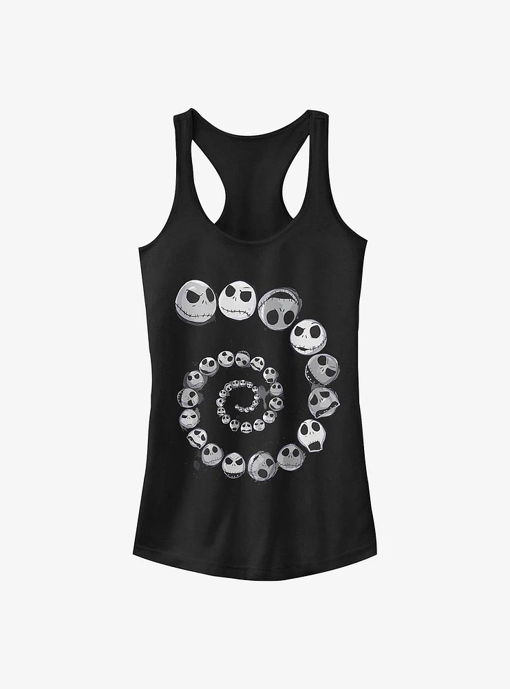 Disney The Nightmare Before Christmas Jack Emotions Spiral Girls Tank