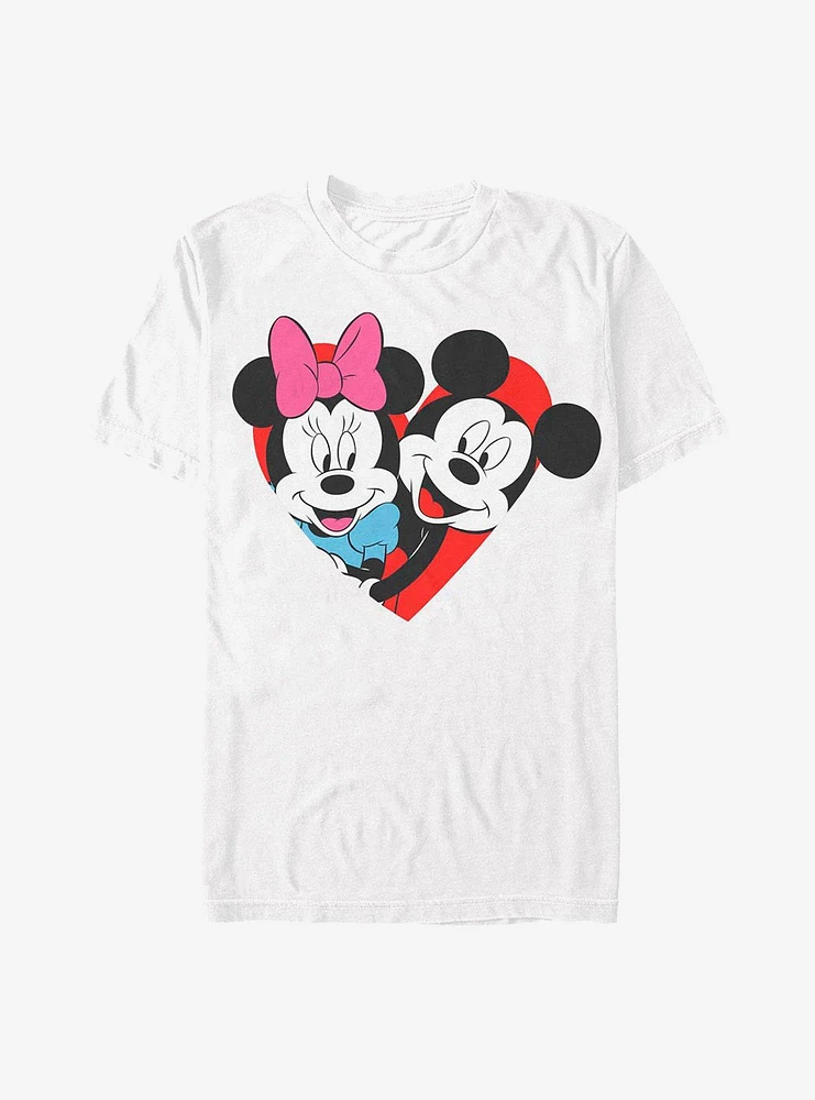 Disney Mickey Mouse & Minnie Heart T-Shirt