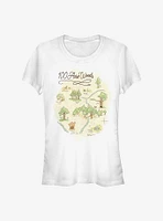 Disney Winnie The Pooh Acre Map Girls T-Shirt