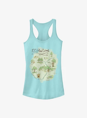 Disney Winnie The Pooh Acre Map Girls Tank