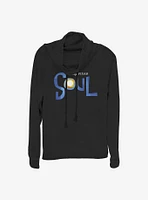 Disney Pixar Soul Movie Logo Cowlneck Long-Sleeve Girls Top