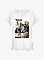 Star Wars The Mandalorian Comicbook Panel Girls T-Shirt