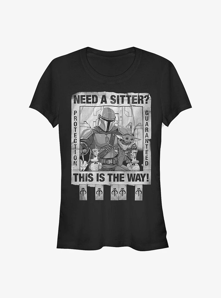 Star Wars The Mandalorian Protection Guaranteed Girls T-Shirt