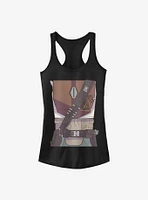 Star Wars The Mandalorian Drawn Costume Girls Tank