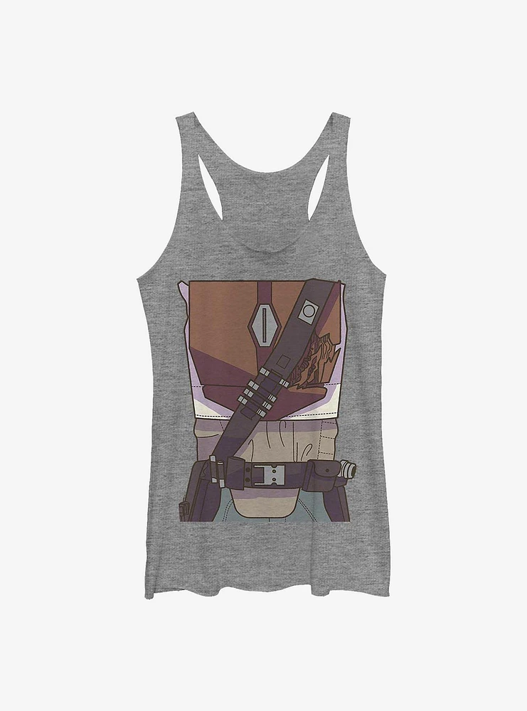 Star Wars The Mandalorian Drawn Costume Girls Tank