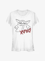 Star Wars The Mandalorian Child Xoxo Girls T-Shirt