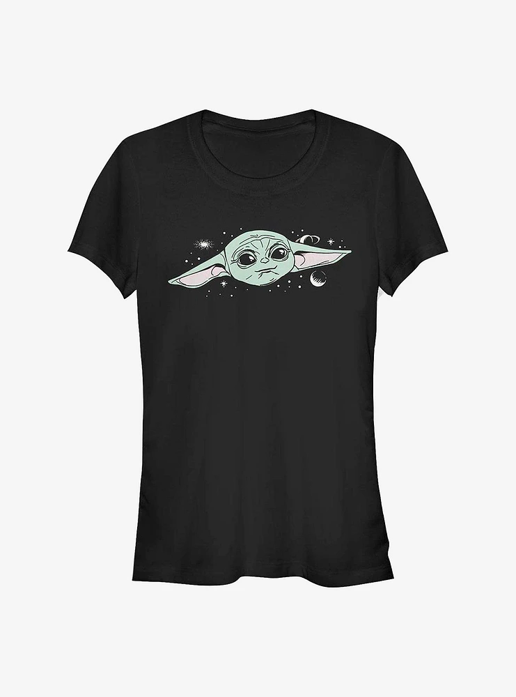 Star Wars The Mandalorian Child Cute Big Face Girls T-Shirt