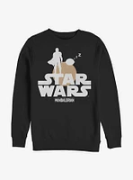 Star Wars The Mandalorian Child And Mando Duo Crew Sweatshirt