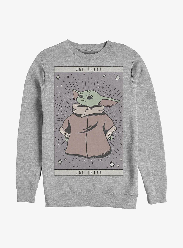 Star Wars The Mandalorian Child Tarot Crew Sweatshirt