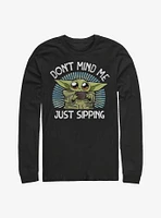 Star Wars The Mandalorian Child Just Sipping Long-Sleeve T-Shirt