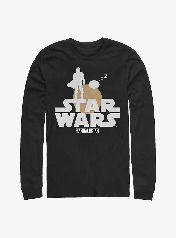 Star Wars The Mandalorian Child And Mando Duo Long-Sleeve T-Shirt