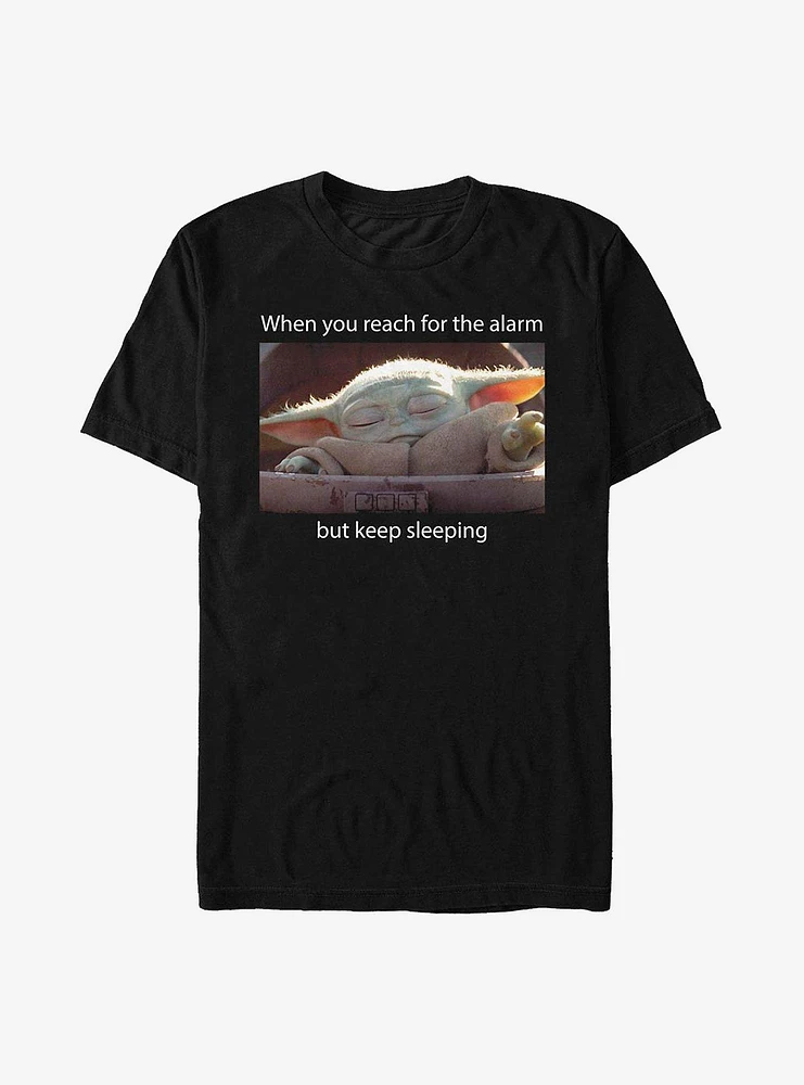 Star Wars The Mandalorian Child Sleep Meme T-Shirt