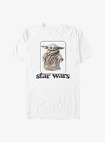 Star Wars The Mandalorian Child Retro No Stripes T-Shirt