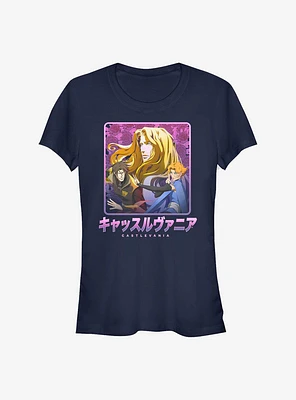 Castlevania Japanese Text Group Girls T-Shirt