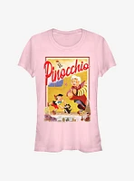 Disney Pinocchio Storybook Poster Girls T-Shirt