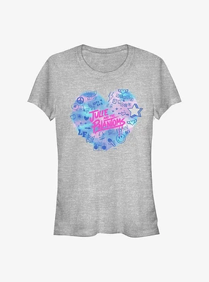 Julie And The Phantoms Heart Icons Girls T-Shirt