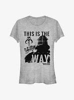 Star Wars The Mandalorian Child Inked Mando Girls T-Shirt