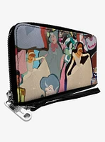 Dinsey Cinderella Characters Collage Zip Around Wallet