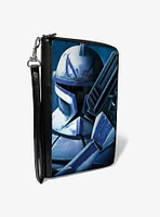 Star Wars the Clone Wars Clone Captain Rex Zip Around Wallet