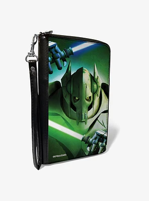 Star Wars the Clone Wars Grievous Lightsaber Zip Around Wallet