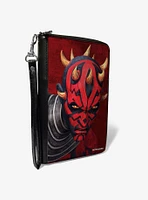 Star Wars the Clone Wars Maul Face Zip Around Wallet