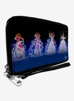 Disney Cinderella Transformation Pose Zip Around Wallet