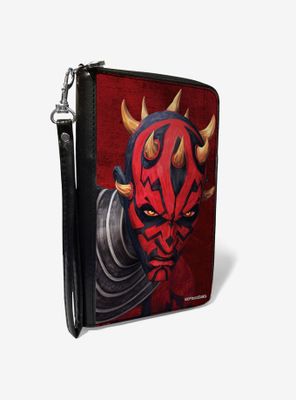 Star Wars the Clone Wars Maul Face Zip Around Wallet