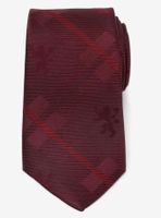 Game Of Thrones Lannister Lion Red Plaid Silk Men's Tie