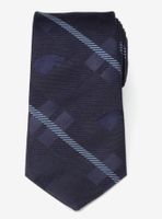 Game Of Thrones Stark Direwolf Blue Plaid Silk Men's Tie