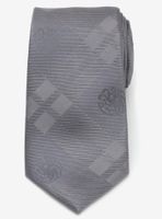 Game Of Thrones Targaryen Dragon Gray Plaid Silk Men's Tie